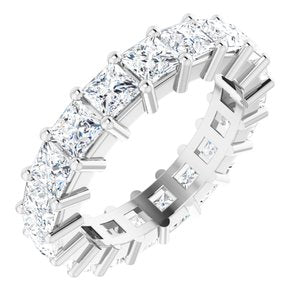 10K White Gold 3 3/4 CTW Lab-Grown Diamond Eternity Band Size 5.75