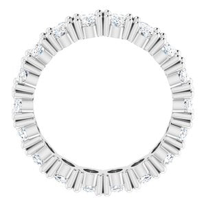 Platinum 4 1/2 CTW Natural Diamond Eternity Band Size 5