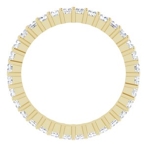 10K Yellow Gold 1 1/8 CTW Lab-Grown Diamond Eternity Band Size 5.5