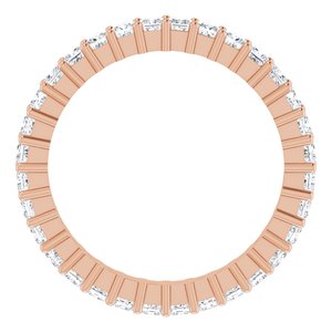 10K Rose Gold 1 1/8 CTW Lab-Grown Diamond Eternity Band Size 5.5