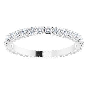 Platinum 5/8 CTW Lab-Grown Diamond Eternity Band Size 6