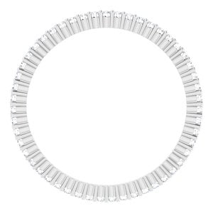 Platinum 1/5 CTW Lab-Grown Diamond Eternity Band Size 6