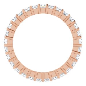 10K Rose Gold 1 1/3 CTW Lab-Grown Diamond Eternity Band Size 5.75