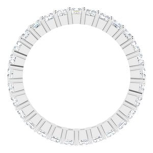 10K White Gold 1 1/3 CTW Lab-Grown Diamond Eternity Band Size 5.75