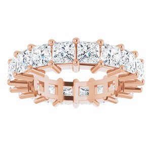 10K Rose Gold 4 1/2 CTW Natural Diamond Eternity Band Size 5.75