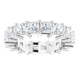 10K White Gold 4 1/2 CTW Natural Diamond Eternity Band Size 5.75
