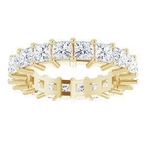 10K Yellow Gold 3 1/4 CTW Natural Diamond Eternity Band Size 5.75