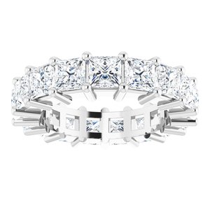 10K White Gold 4 3/4 CTW Lab-Grown Diamond Eternity Band Size 5.75