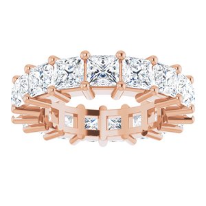 10K Rose Gold 4 3/4 CTW Lab-Grown Diamond Eternity Band Size 5.75
