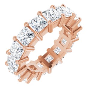 14K Rose Gold 4 1/2 CTW Lab-Grown Diamond Eternity Band Size 5