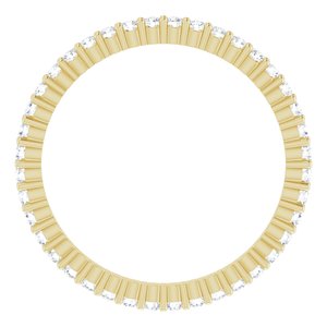 10K Yellow Gold 1/3 CTW Natural Diamond Eternity Band Size 5.75