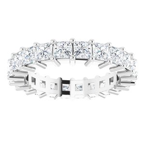 10K White Gold 2 3/8 CTW Lab-Grown Diamond Eternity Band Size 5.75