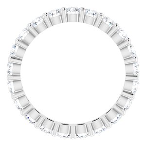 Platinum 1 1/2 CTW Lab-Grown Diamond Eternity Band Size 6