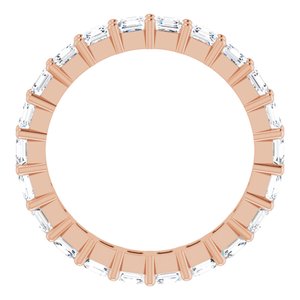 14K Rose Gold 2 1/5 CTW Lab-Grown Diamond Eternity Band Size 6
