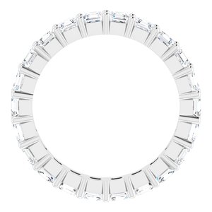14K White Gold 2 1/5 CTW Lab-Grown Diamond Eternity Band Size 6