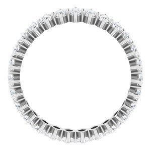 Platinum 1 7/8 CTW Natural Diamond Eternity Band Size 6
