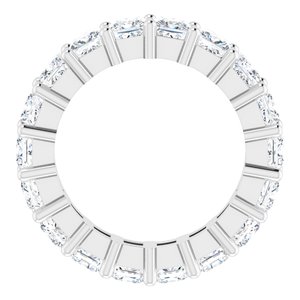 10K White Gold 3 5/8 CTW Lab-Grown Diamond Eternity Band Size 4.75