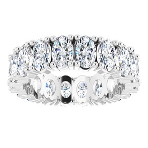 10K White Gold 4 5/8 CTW Natural Diamond Eternity Band Size 5
