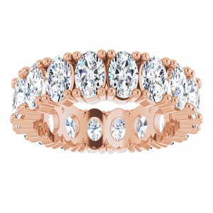 10K Rose Gold 4 5/8 CTW Natural Diamond Eternity Band Size 5