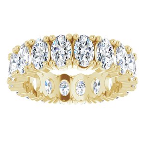 10K Yellow Gold 4 5/8 CTW Natural Diamond Eternity Band Size 5