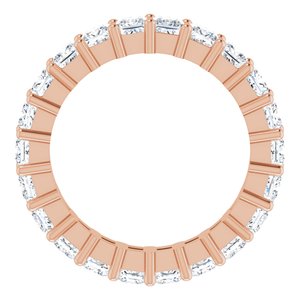 10K Rose Gold 2 3/8 CTW Lab-Grown Diamond Eternity Band Size 5.75