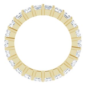 10K Yellow Gold 2 3/8 CTW Natural Diamond Eternity Band Size 5.75