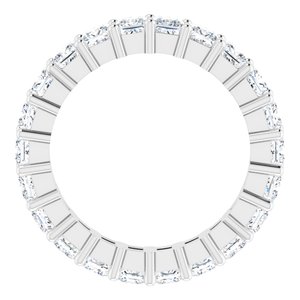 10K White Gold 2 3/8 CTW Lab-Grown Diamond Eternity Band Size 5.75