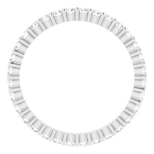 Platinum 5/8 CTW Lab-Grown Diamond Eternity Band Size 6