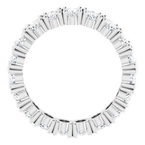 14K White Gold 4 3/4 CTW Natural Diamond Eternity Band Size 6