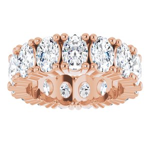 14K Rose Gold 6 CTW Lab-Grown Diamond Eternity Band Size 6