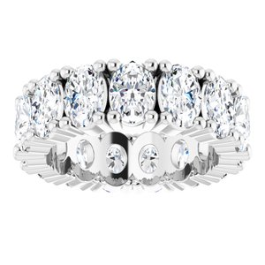 Platinum 5 1/2 CTW Natural Diamond Eternity Band Size 6