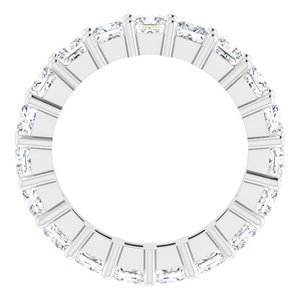 10K White Gold 3 3/4 CTW Natural Diamond Eternity Band Size 6