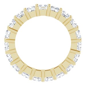 10K Yellow Gold 3 3/4 CTW Natural Diamond Eternity Band Size 6