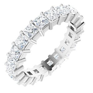 10K White Gold 2 3/8 CTW Lab-Grown Diamond Eternity Band Size 6