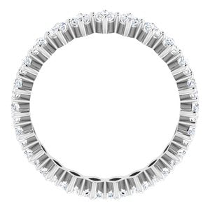 14K White Gold 3 CTW Lab-Grown Diamond Eternity Band Size 6