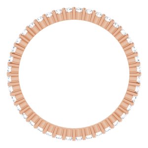 14K Rose Gold 1/3 CTW Lab-Grown Diamond Eternity Band Size 6