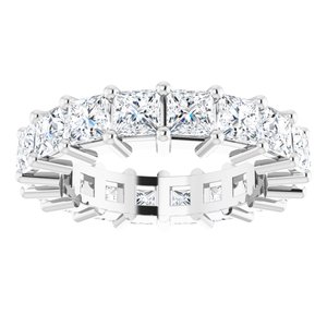 10K White Gold 3 5/8 CTW Lab-Grown Diamond Eternity Band Size 4.75