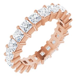 10K Rose Gold 2 3/8 CTW Natural Diamond Eternity Band Size 5.75