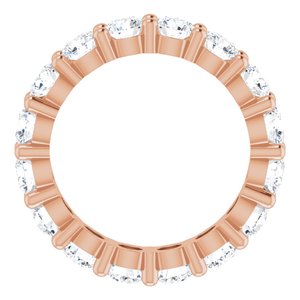 10K Rose Gold 3 7/8 CTW Natural Diamond Eternity Band Size 6