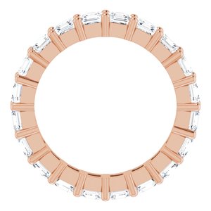 14K Rose Gold 3 1/5 CTW Lab-Grown Diamond Eternity Band Size 6