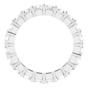 Platinum 3 1/5 CTW Lab-Grown Diamond Eternity Band Size 6