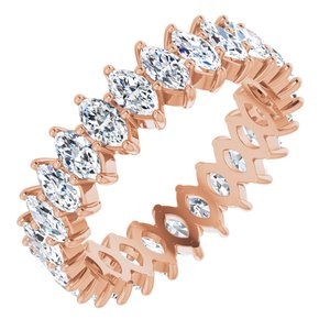 14K Rose Gold 2 1/3 CTW Lab-Grown Diamond Eternity Band Size 6