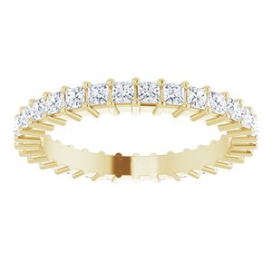10K Yellow Gold 1 1/8 CTW Natural Diamond Eternity Band Size 6