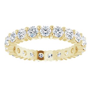 10K Yellow Gold 1 1/2 CTW Lab-Grown Diamond Eternity Band Size 6