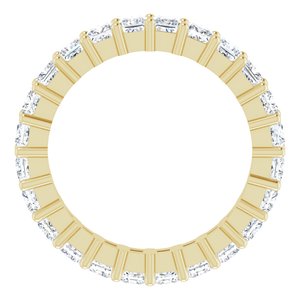 10K Yellow Gold 2 1/4 CTW Natural Diamond Eternity Band Size 6