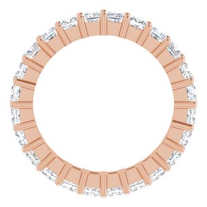 10K Rose Gold 2 1/4 CTW Lab-Grown Diamond Eternity Band Size 6
