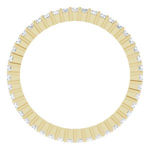 10K Yellow Gold 1/2 CTW Lab-Grown Diamond Eternity Band Size 6.25