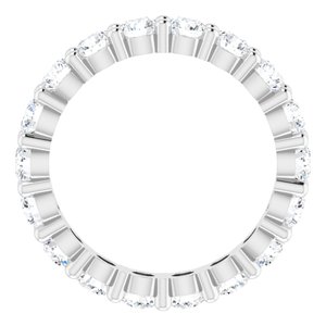 10K White Gold 2 1/6 CTW Lab-Grown Diamond Eternity Band Size 6.25