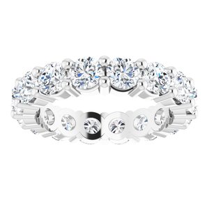 10K White Gold 3 7/8 CTW Lab-Grown Diamond Eternity Band Size 6.25