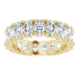 14K Yellow Gold 4 3/4 CTW Natural Diamond Eternity Band Size 6